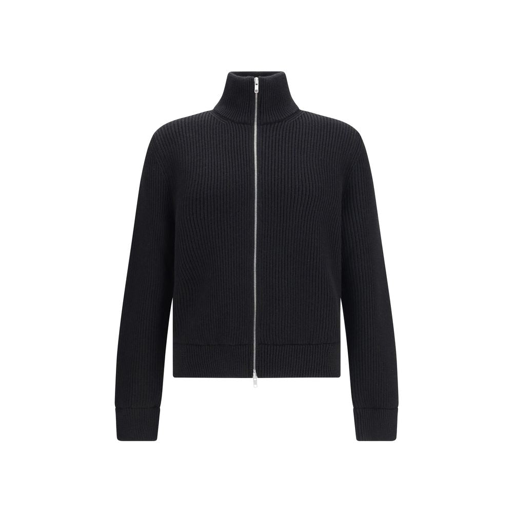 Zipped Cotton Cardigan