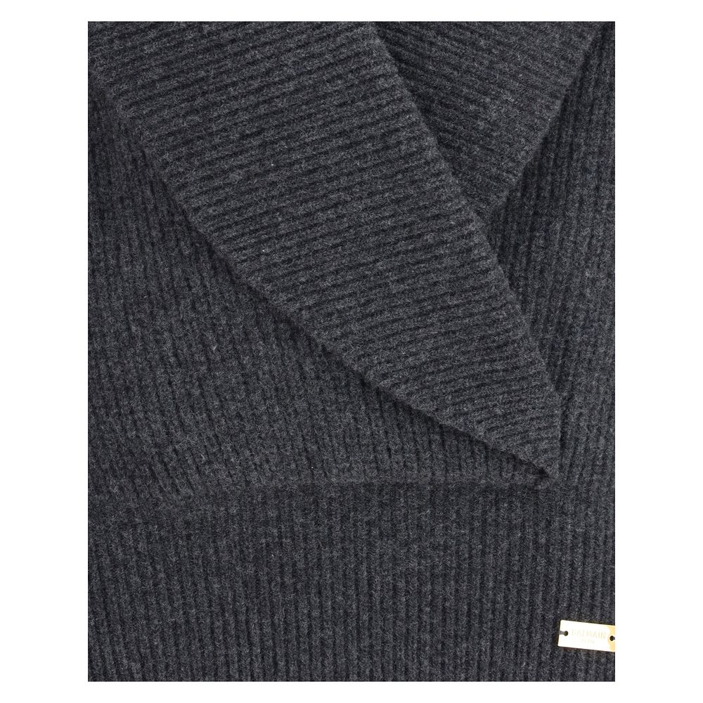 Oversized wrap-effect Sweater
