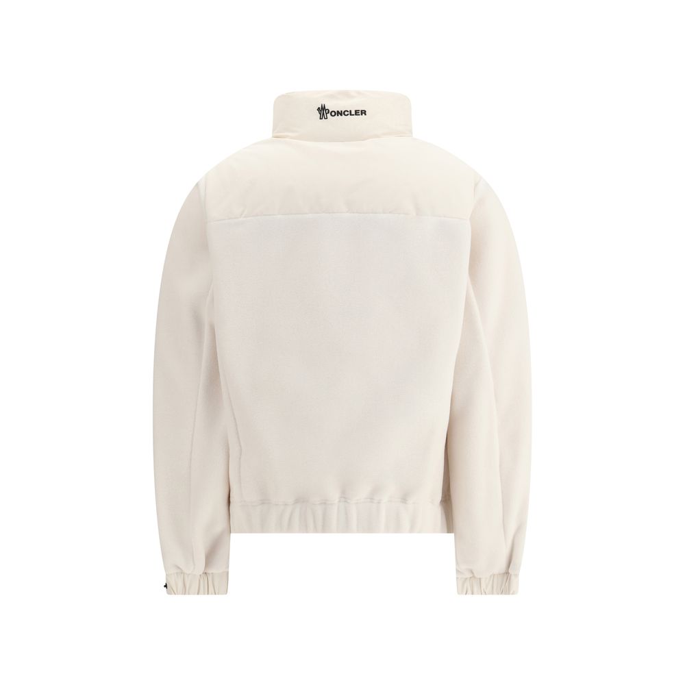 Jacket with sleeves in contrast