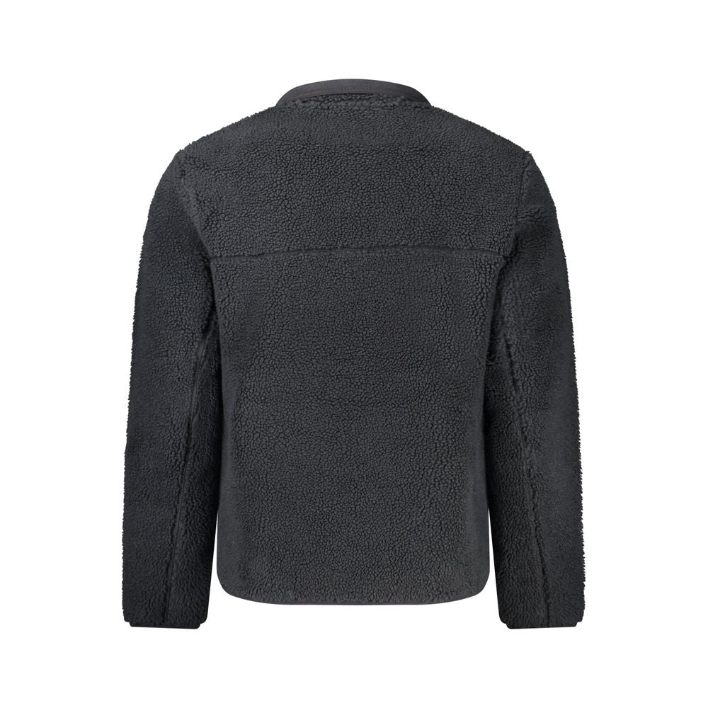 Black Polyester Jackets & Coat