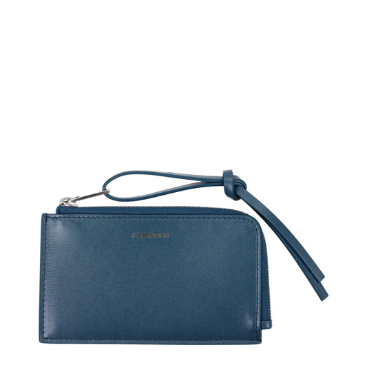 Blue Leather Wallets