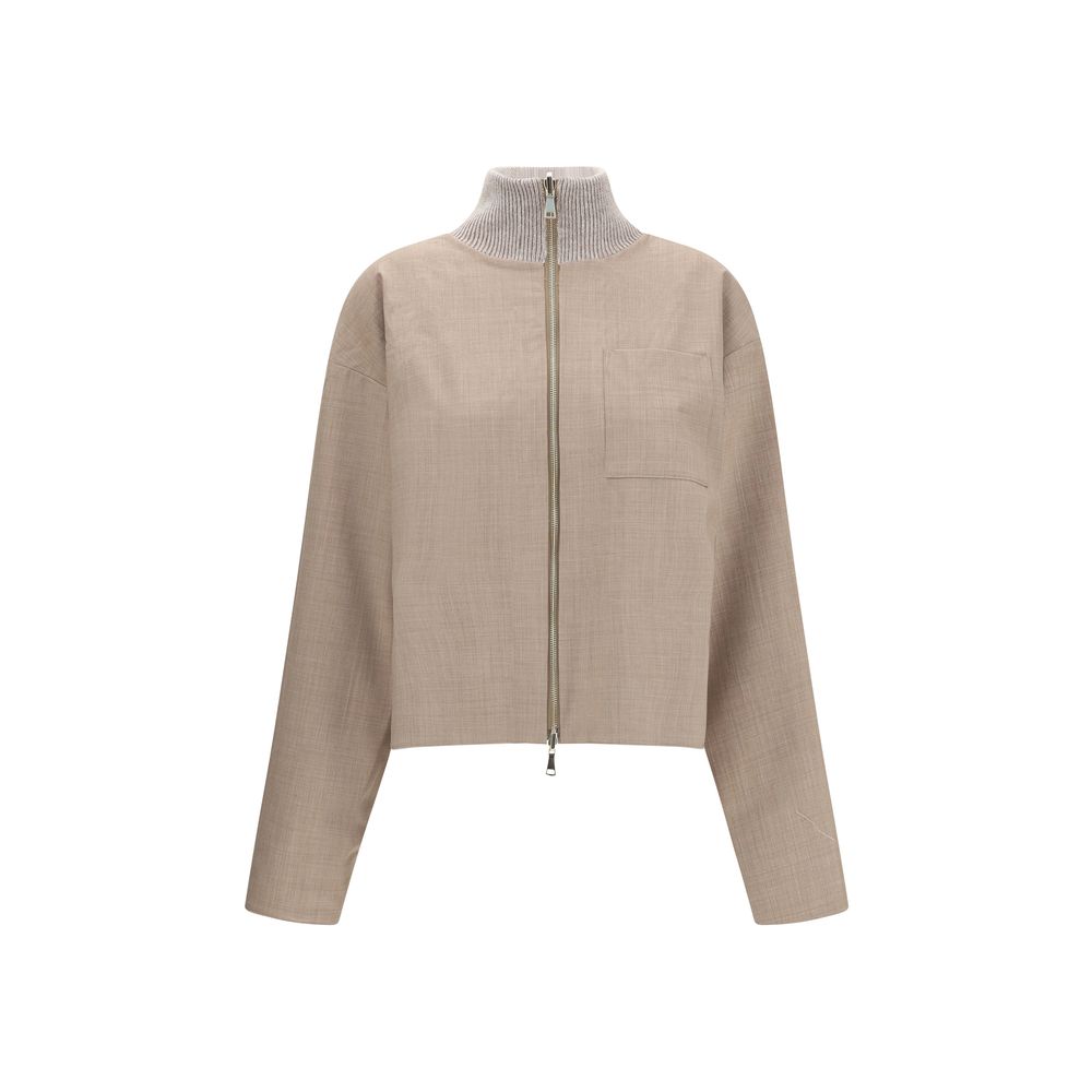 Reversible Platinum Mohair Jacket