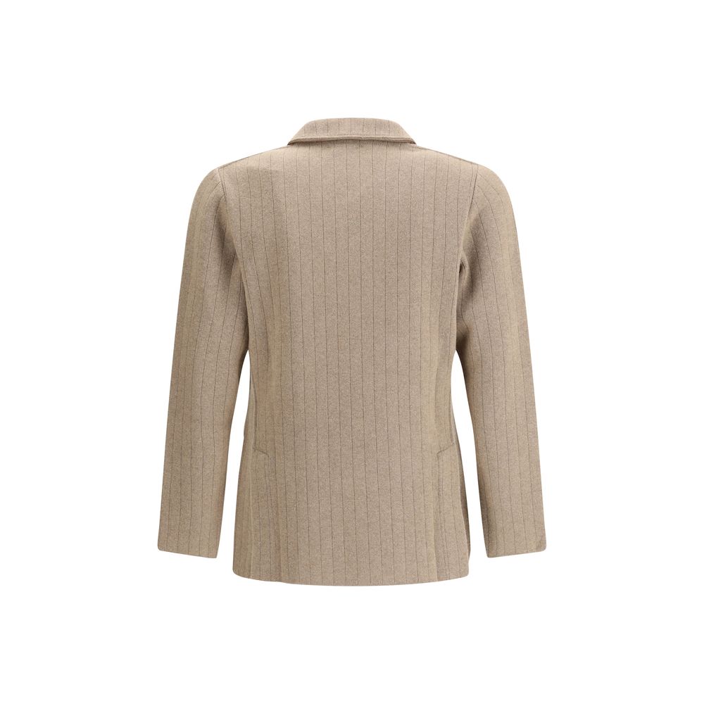 Double-breasted Knit Jacket