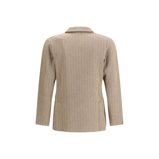 Double-breasted Knit Jacket