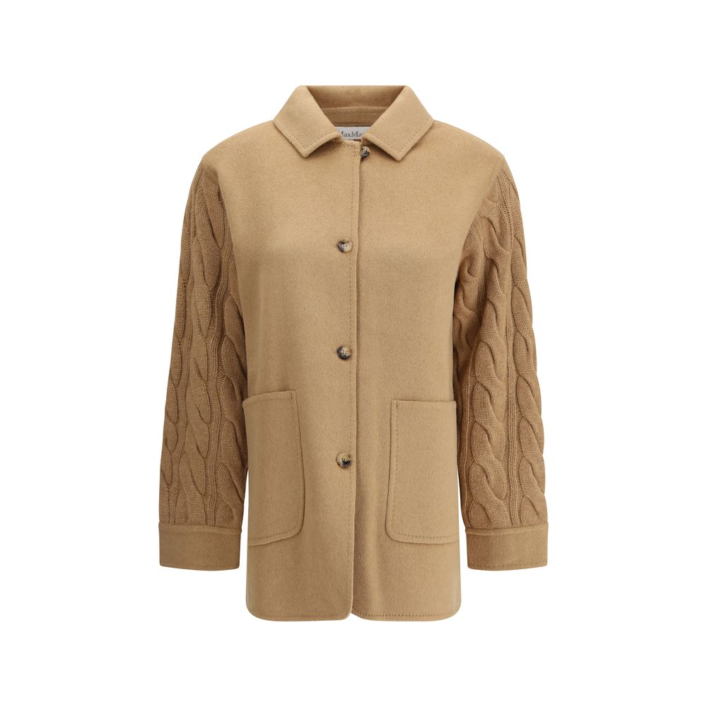 Double-breasted Jacket with contrasted sleeves