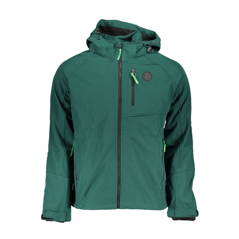 Green Polyester Jackets & Coat
