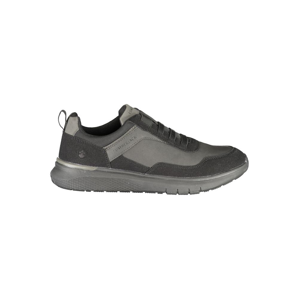 Black Polyester Sneaker