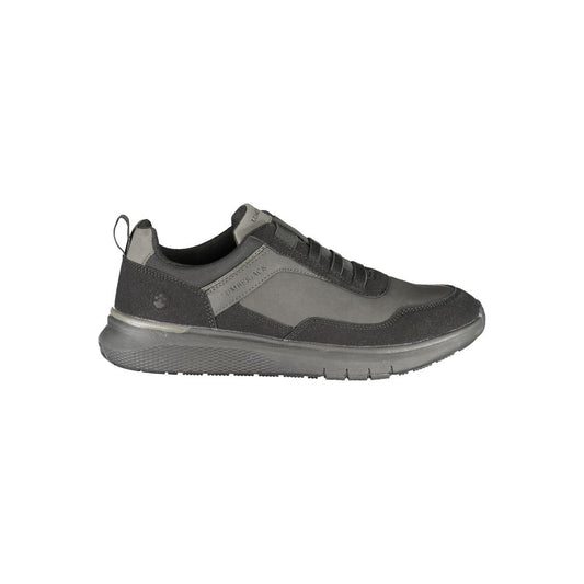 Black Polyester Sneaker