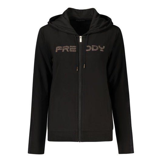 Black Cotton Sweatshirt