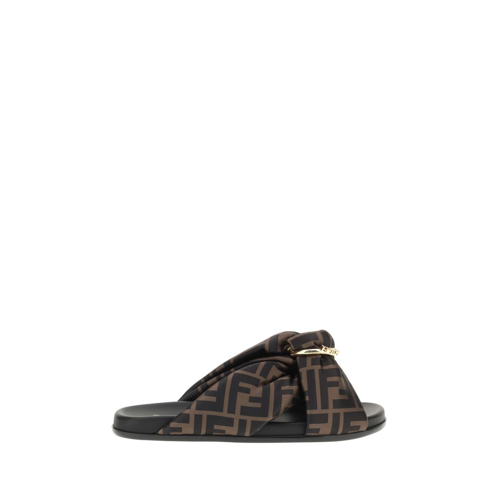 Satin Slide Sandals