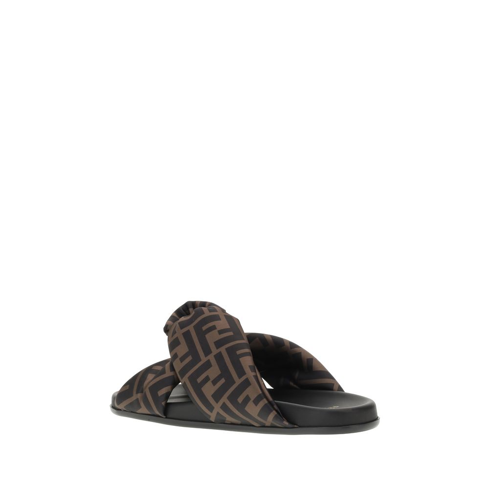 Satin Slide Sandals