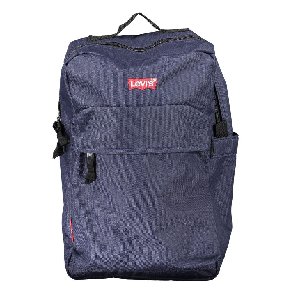 Blue Polyester Handbag