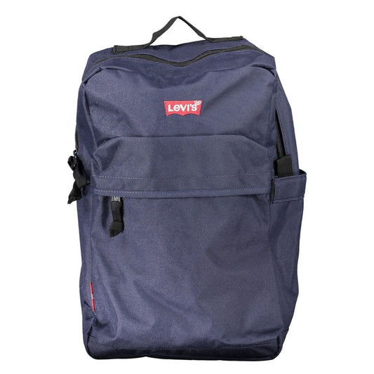 Blue Polyester Handbag