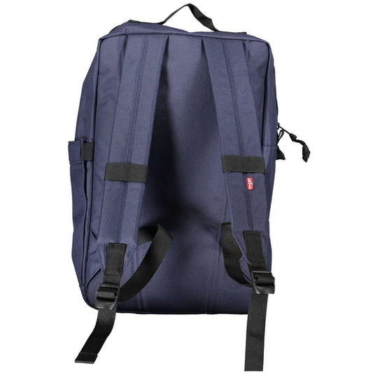 Blue Polyester Handbag