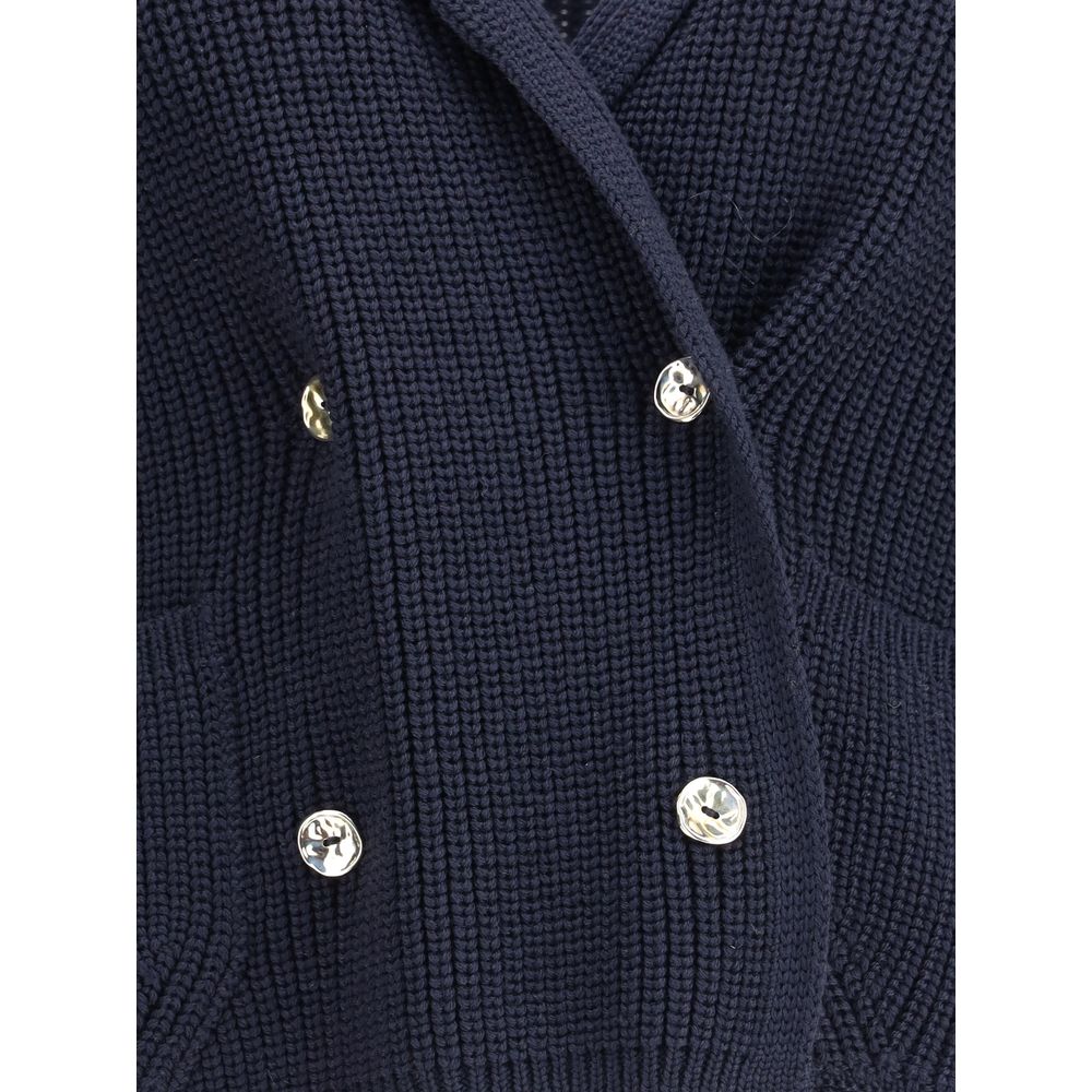 Short Cardigan with hook-and-eye closure