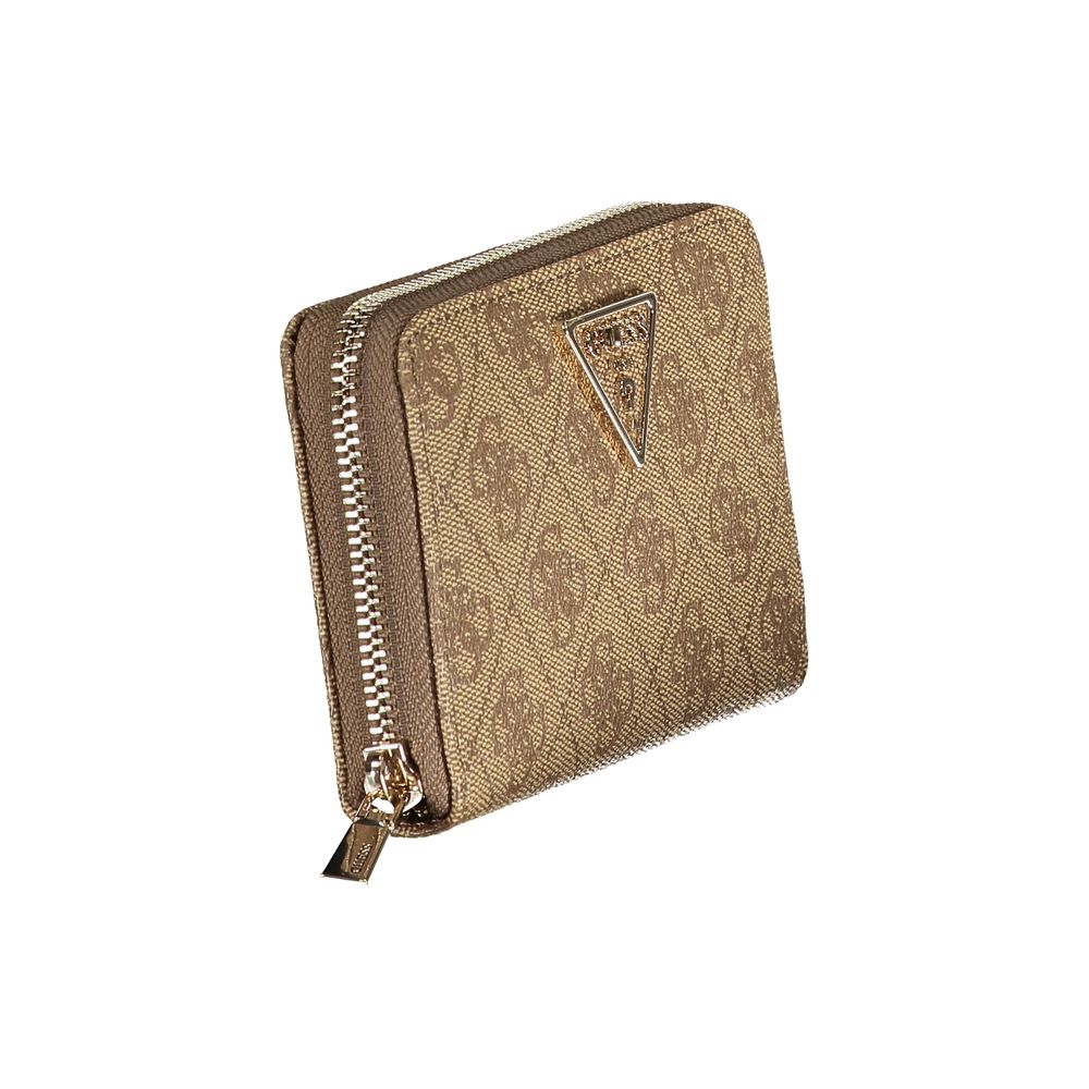 Beige Polyethylene Women Wallet