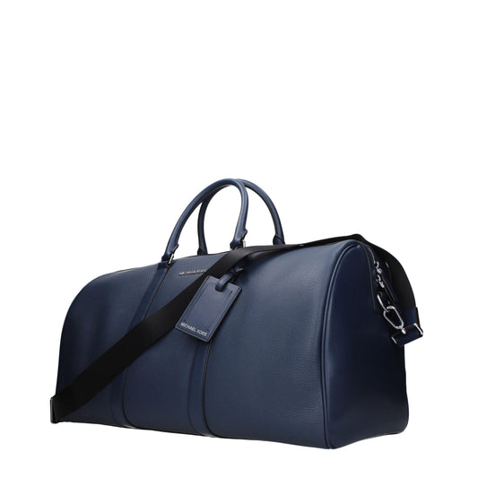Blue Leather Luggage And Travel