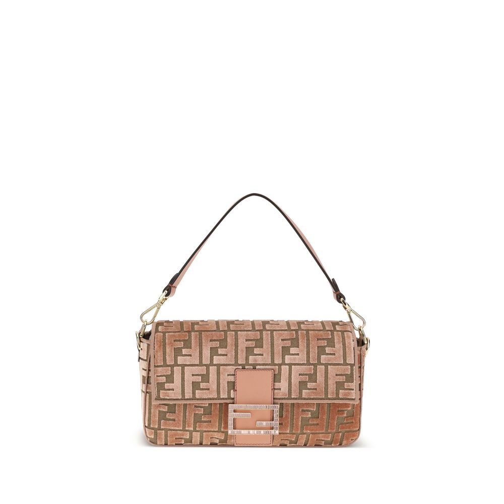 Baguette velvet Shoulder Bag
