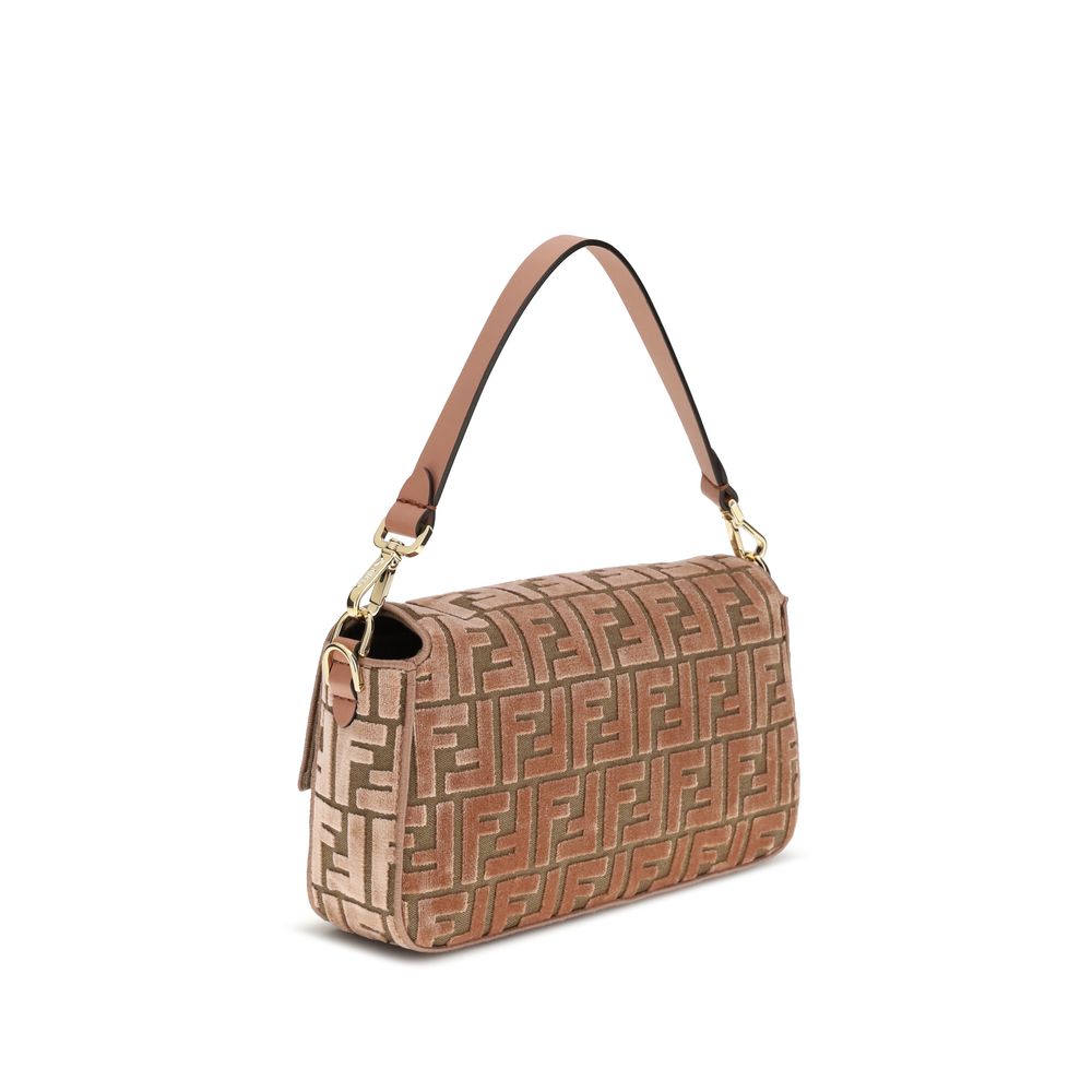 Baguette velvet Shoulder Bag