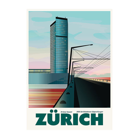 s.wert Postkarte Zürich Prime Tower, A6