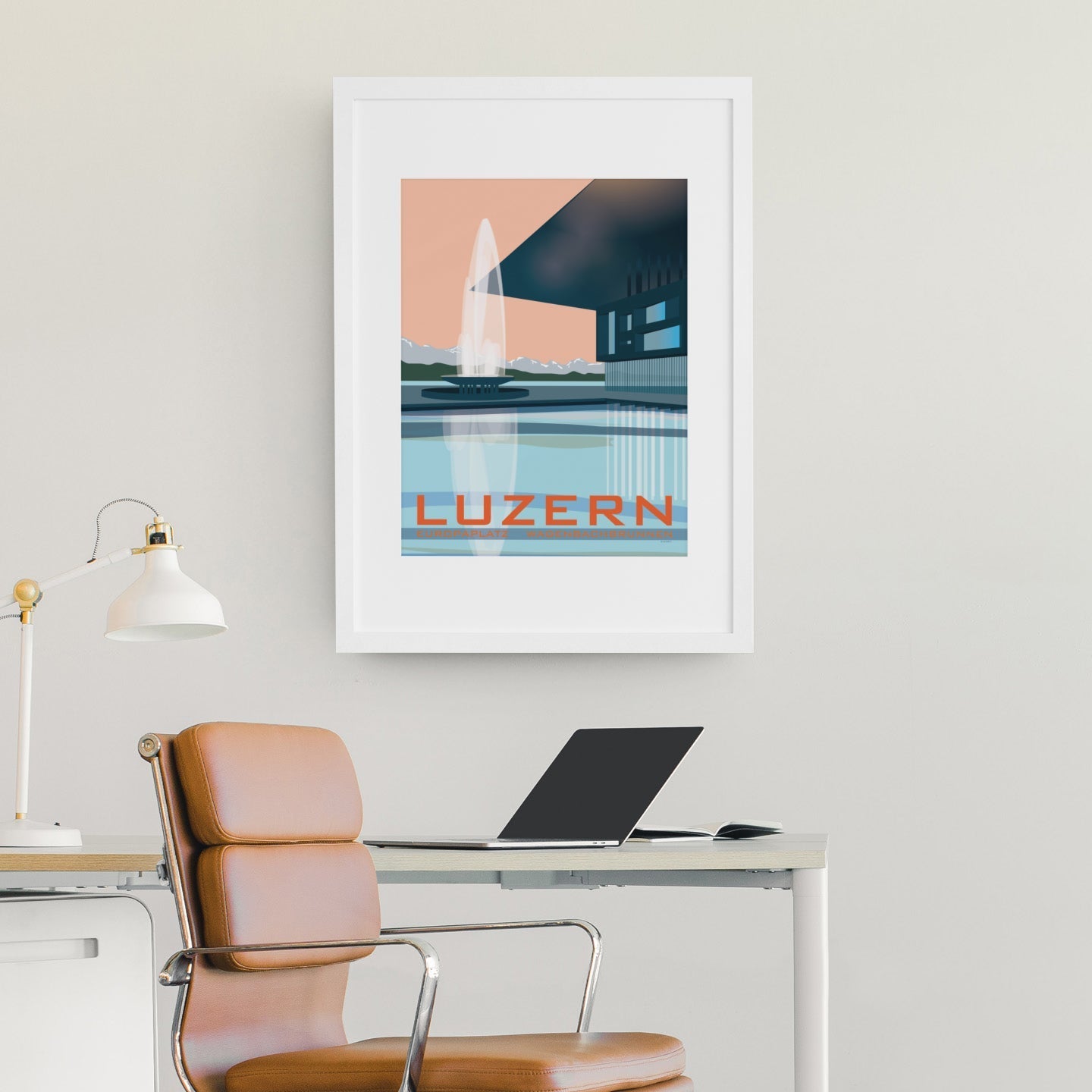 s.wert Poster Luzern Europaplatz Wagenbachbrunnen, A2