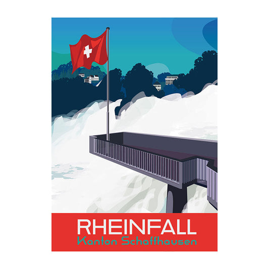 s.wert Poster Schaffhaus Rheinfall, A2