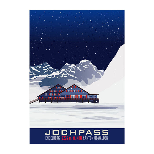 s.wert Poster Obwalden Engelberg Jochpass, A3