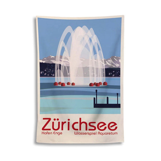 s.wert Badetuch Zürichsee, 150 x 100 cm