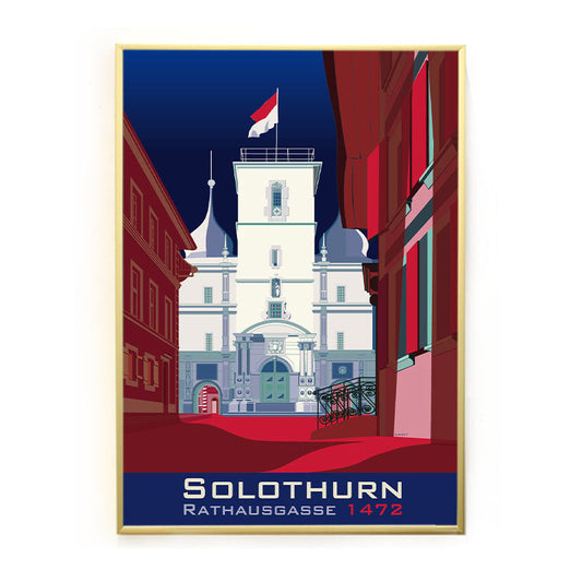 s.wert Postkarte Solothurn Rathaus, A6