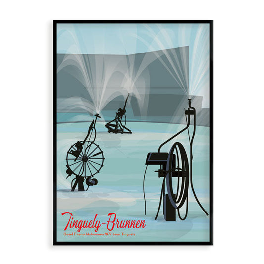s.wert Poster Basel Tinguely-Brunnen, A2