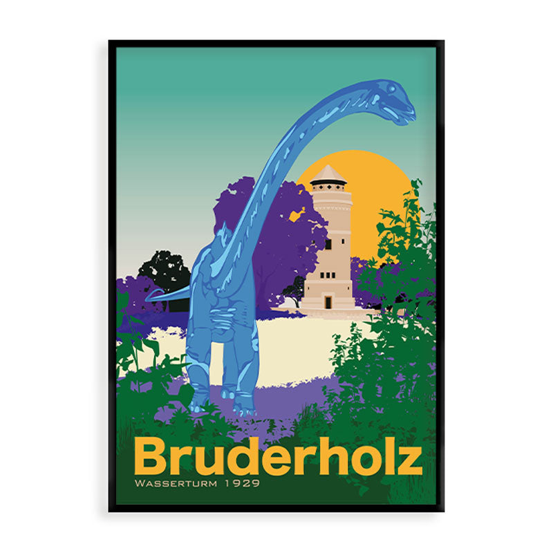 s.wert Poster Basel Bruderholz Wasserturm, A2