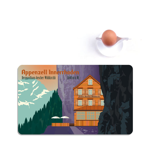 s.wert Frühstücksbrett Appenzell Innerrhoden Berggasthaus, 23.3 x 14.3 cm