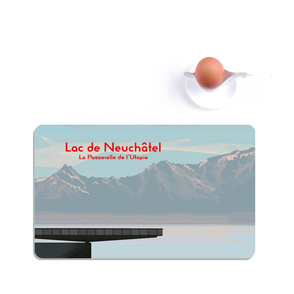 s.wert Frühstücksbrett Lac de Neuchatel, 23.3 x 14.3 cm