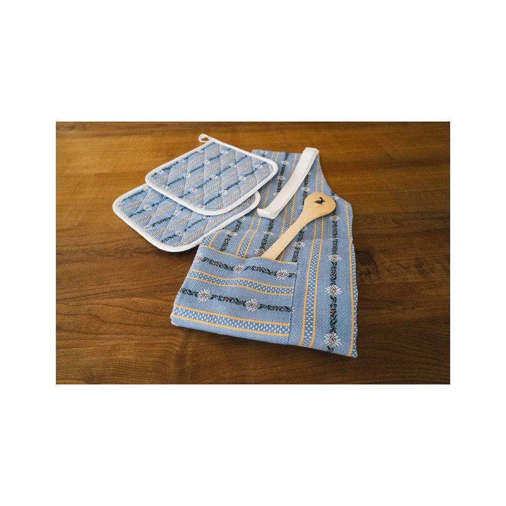 KULTSCHTOFF Topflappen Edelweiss, Blau