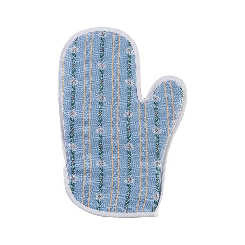 KULTSCHTOFF Topfhandschuh Edelweiss, Blau