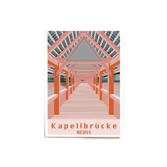 s.wert Poster Kapellbrücke Reuss, A3