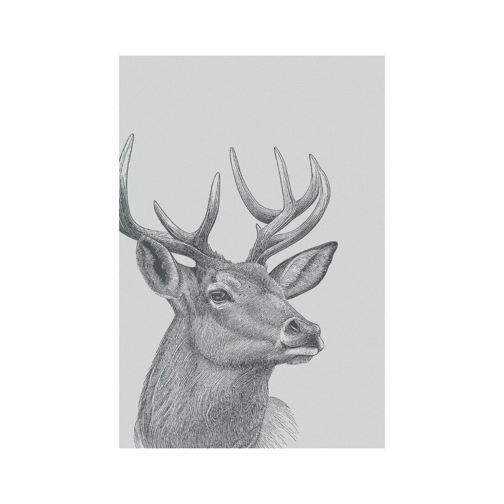 mumix Küchentuch Hirsch, Schwarz