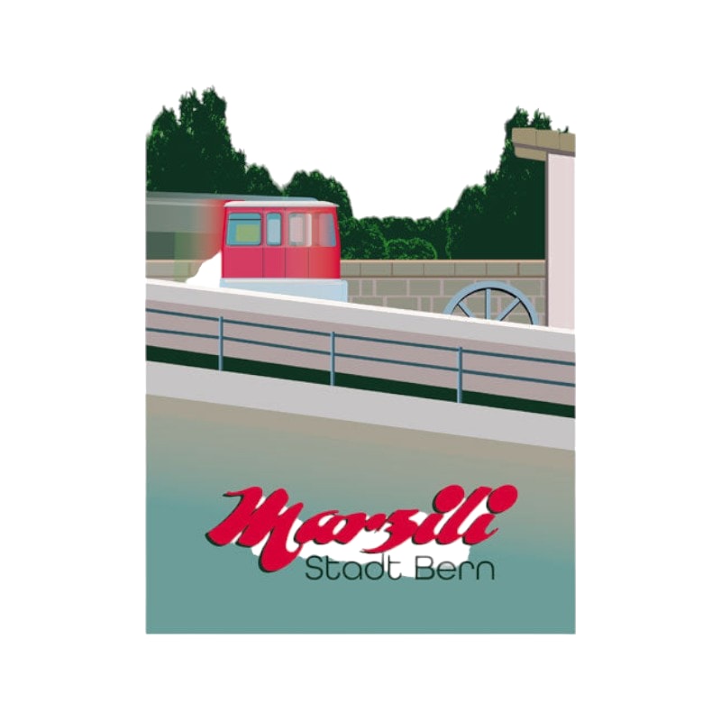 s.wert Postkarte Bern Marzili, A6