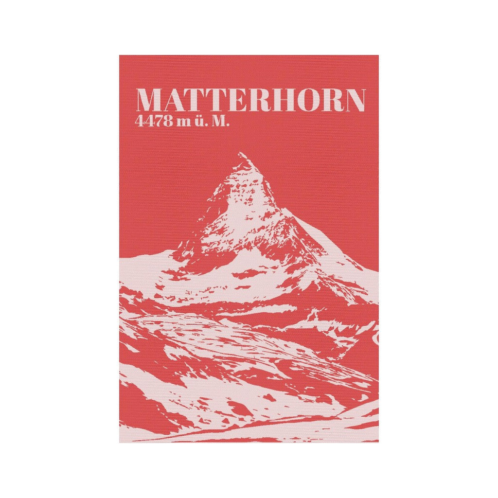 KULTSCHTOFF Küchentuch feinedinge Matterhorn, Rot