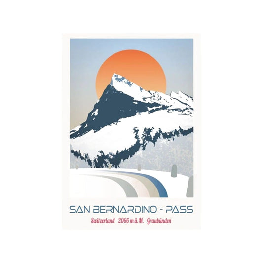 s.wert Postkarte Graubünden San Bernardino Pass, A6