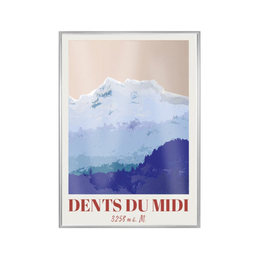 s.wert Poster Wallis Dents du Midi, A2