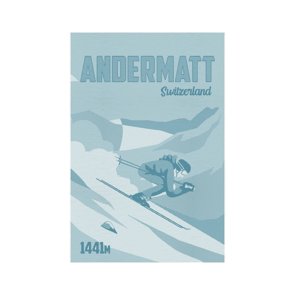 mumix Küchentuch Andermatt, Türkis