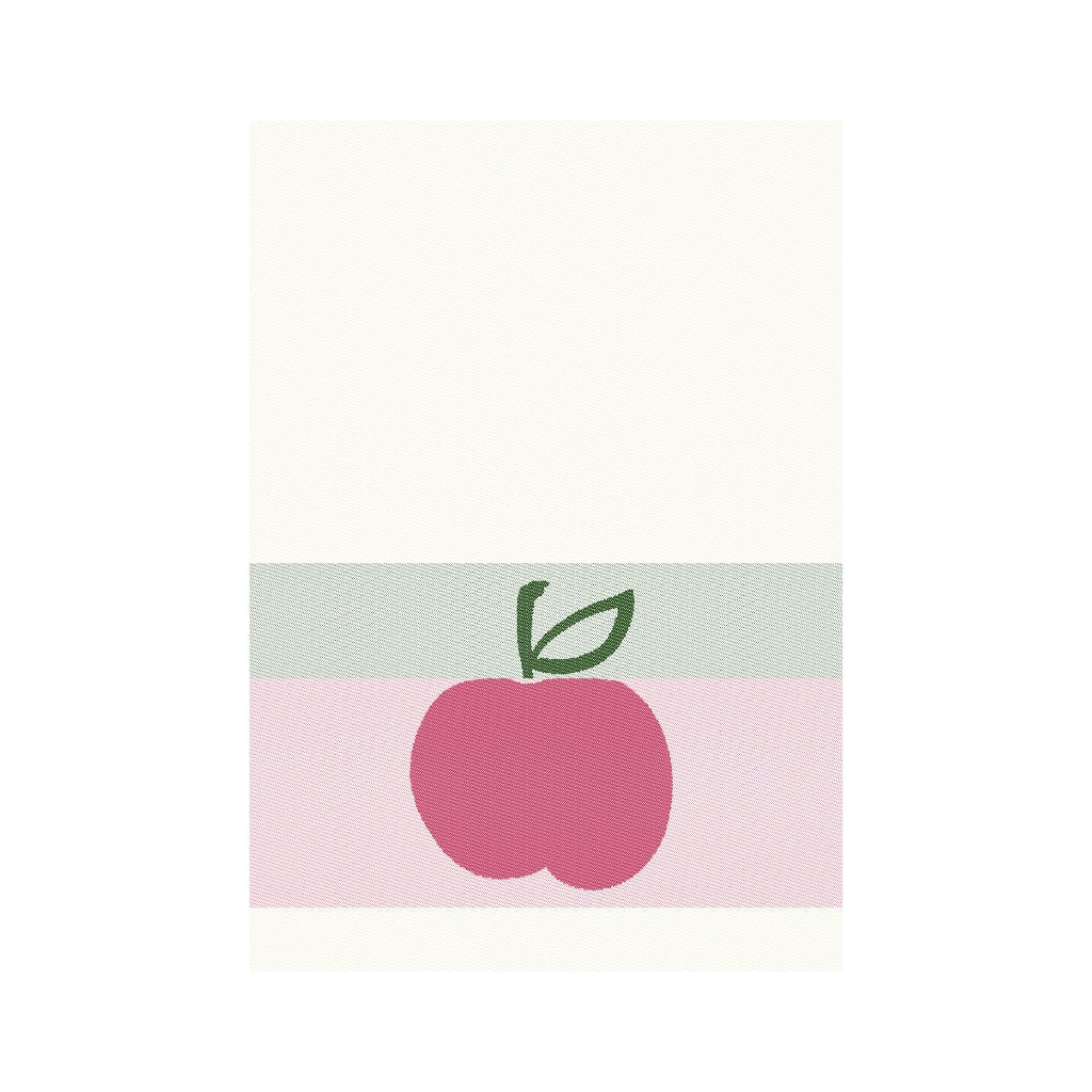 MEYER-MAYOR Geschirrtuch Apfel, Pink-Beige