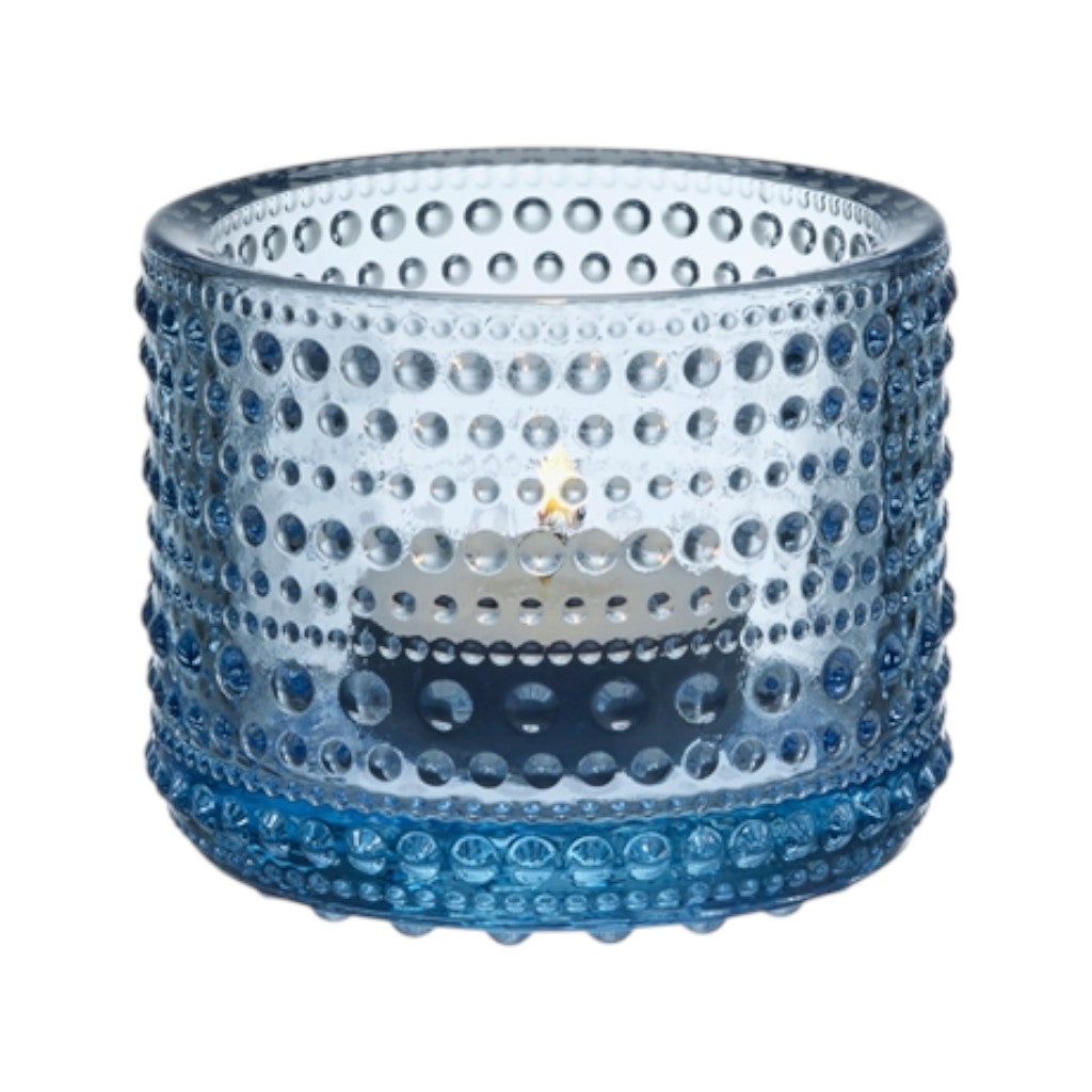 Iittala Teelichthalter Kastehelmi, Aqua