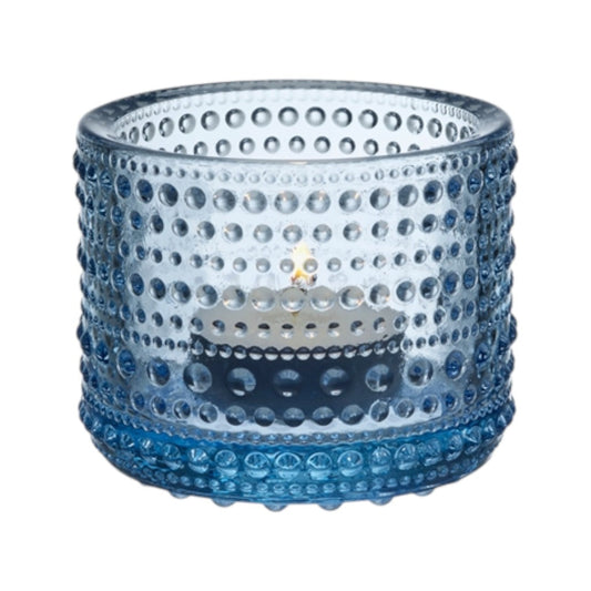 Iittala Teelichthalter Kastehelmi, Aqua