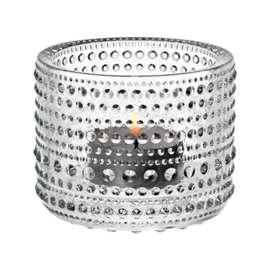 Iittala Teelichthalter  Kastehelmi, Transparent