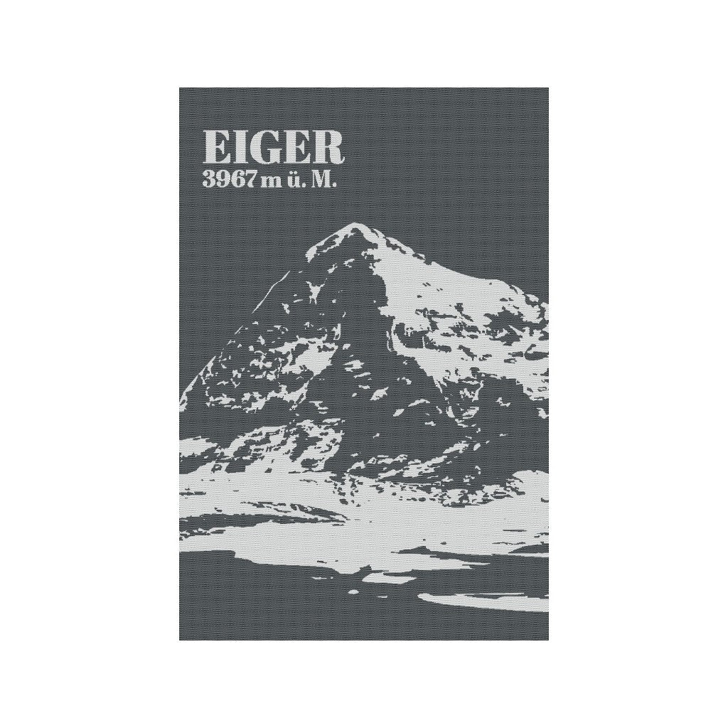 KULTSCHTOFF Küchentuch feinedinge Eiger, Schwarz