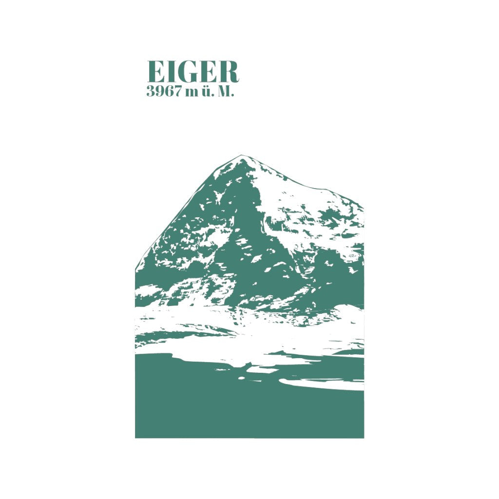feinedinge Postkarte Eiger, A6