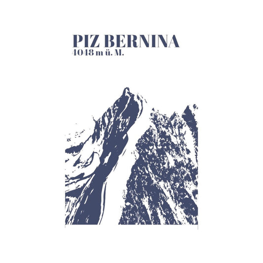 feinedinge Postkarte Piz Bernina, A6