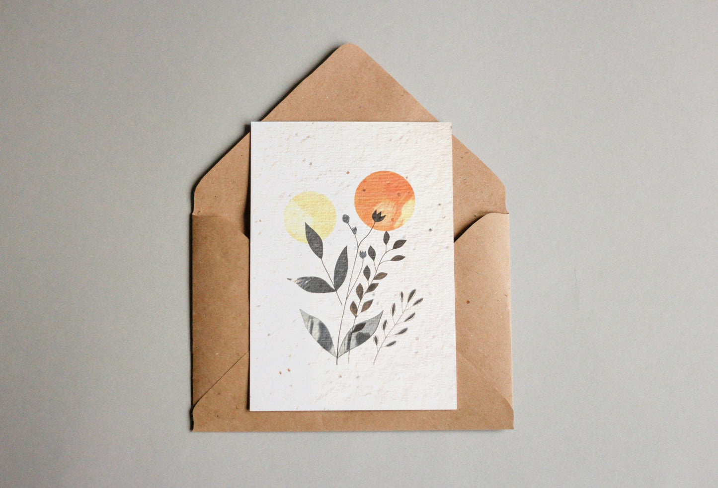 Postkarten aus Samenpapier - Floral Illustrationen